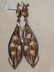 Ламина ( серьги из серебра)