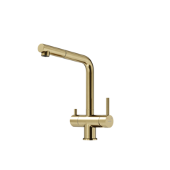 Sancos Spin SC4015BG Смеситель для кухни с краном для фильтрованной воды, цвет: брашированное золото фото