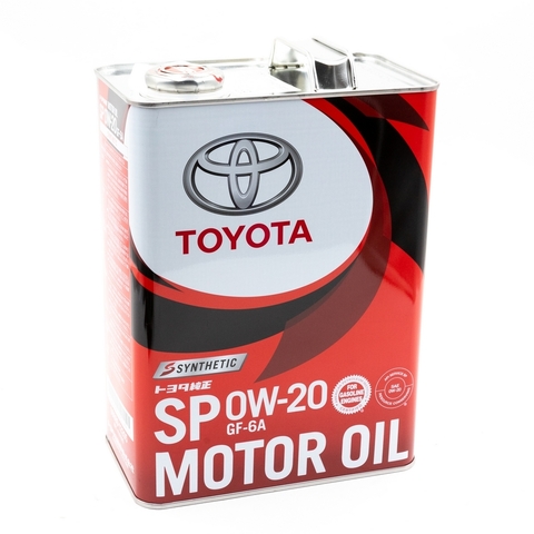 TOYOTA Масло моторное 0W-20 SP 4L Ж/Б 0888013205