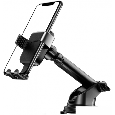 Автодержатель UGREEN LP200 (60990B) Gravity Phone Holder with Suction Cup с присоской, черный