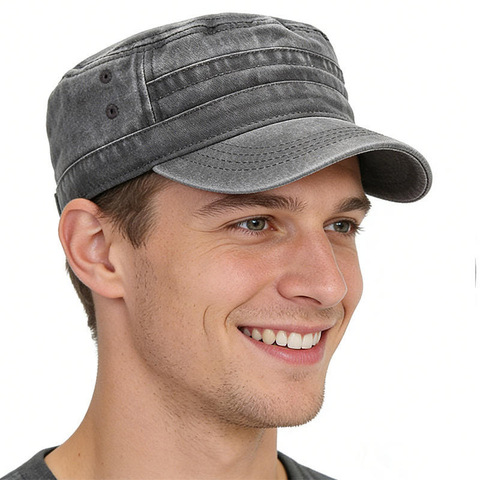 Картинка кепка Skully Wear S-98 gray - 3