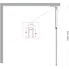 BelBagno UNO-L-1-TB-110-C-GM Душевая перегородка универсальная с односторонним входом, стекло прозрачное, профиль Оружейная сталь, 1100x2000 мм