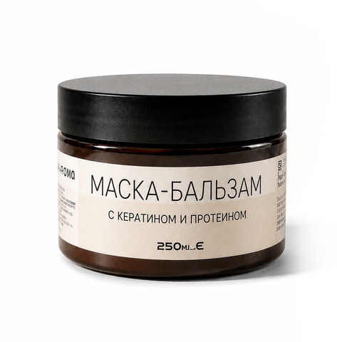 Маска-бальзам для волос с кератином увлажняющая