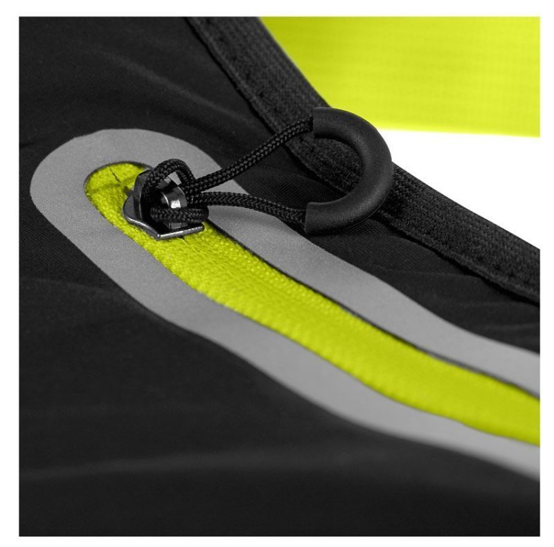 Asics Waist Pouch L сумка пояс черная-желтая - 2