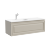 Sancos VR120LCE Тумба подвесная SANCOS Very  левая 1195х445х406, c одним  ящиком оснащенным доводчиками, Beige Soft , арт.VR120LCE