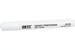 04338 Маркер строительный с краской, белый 147 х 15мм FIT