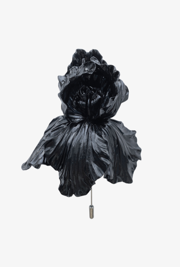 Брошь Big Brooch Ирис, черный