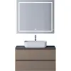 BelBagno KRAFT-900-2C-SO-СO База под раковину подвесная с фрезерованными ручками по всей длине фасада с двумя выкатн. ящ., Бежевый Мат., 900x455x500