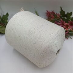Sequin Lurex люрекс с пайеткой 3000м/100гр 012 Экрю, гаалографический люрекс, пайетка галографическая
