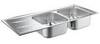 GROHE K400 31587SD0 Мойка кухонная с двумя чашами