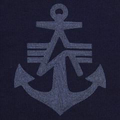 Футболка Alpha Industries Alpha Anchor Print Tee Replica Blue (Синий)