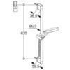 Kludi A-Qa 6573005-00 Душевой гарнитур, цвет: хром