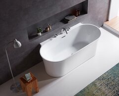 BelBagno BB409-1700-800 Отдельностоящая акриловая ванна в комплекте со сливом-переливом, 170x80, цвет: белый фото