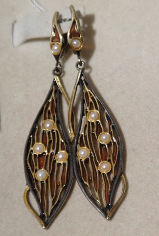 Ламина ( серьги из серебра)