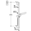 Kludi A-Qa 6574005-00 Душевой гарнитур, цвет: хром