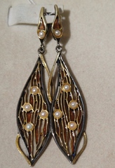 Ламина ( серьги из серебра)