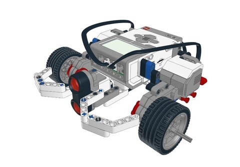 Инструкции по сборке колесных роботов из Lego Education EV3