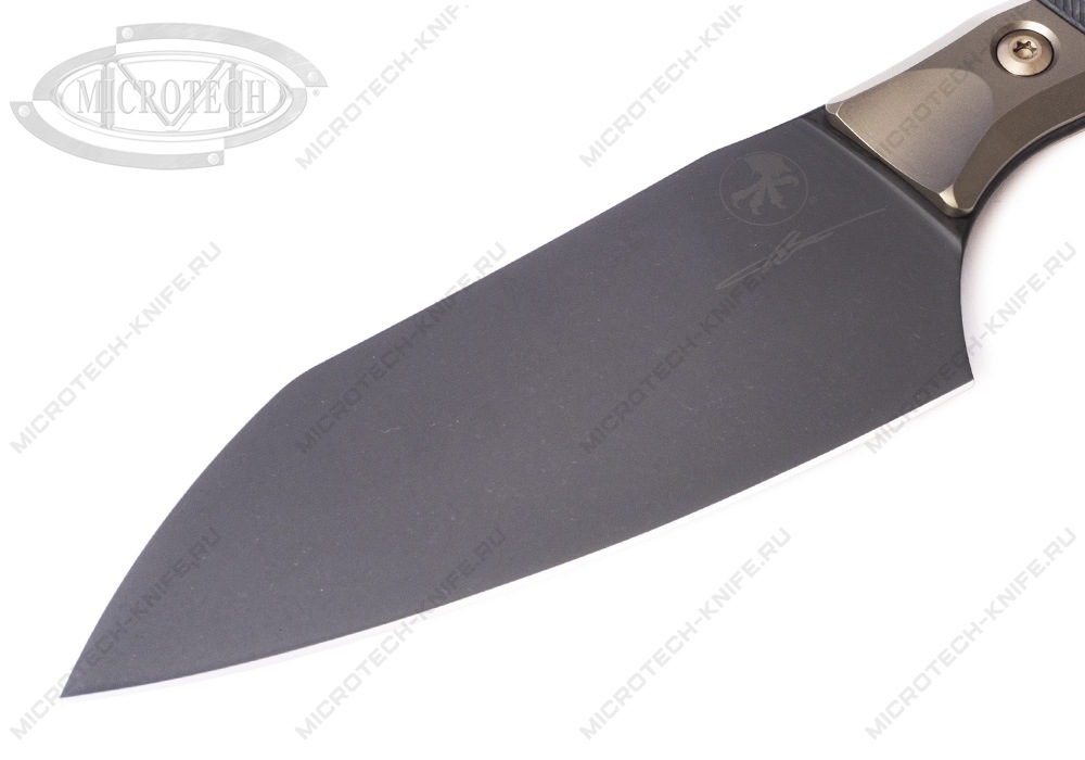 Нож Microtech Kitchen Santoku DLC Bolster Signature 3200B-1DLCCFS
