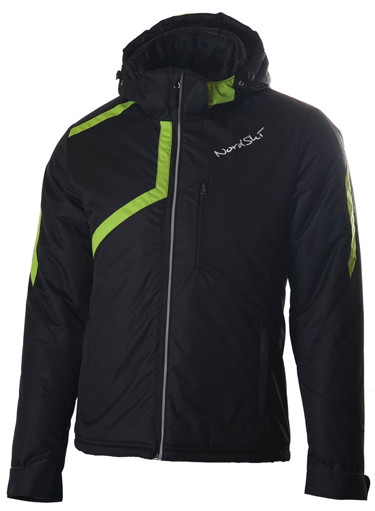 Nordski Premium мужская утепленная лыжная куртка black/green - 3