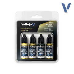 Vallejo True Metallic Metal - набор Greenish Gold