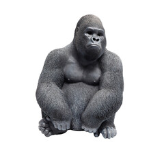 Фигура декоративная Monkey Gorilla Side Medium «Горилла сбоку средняя», Чёрный