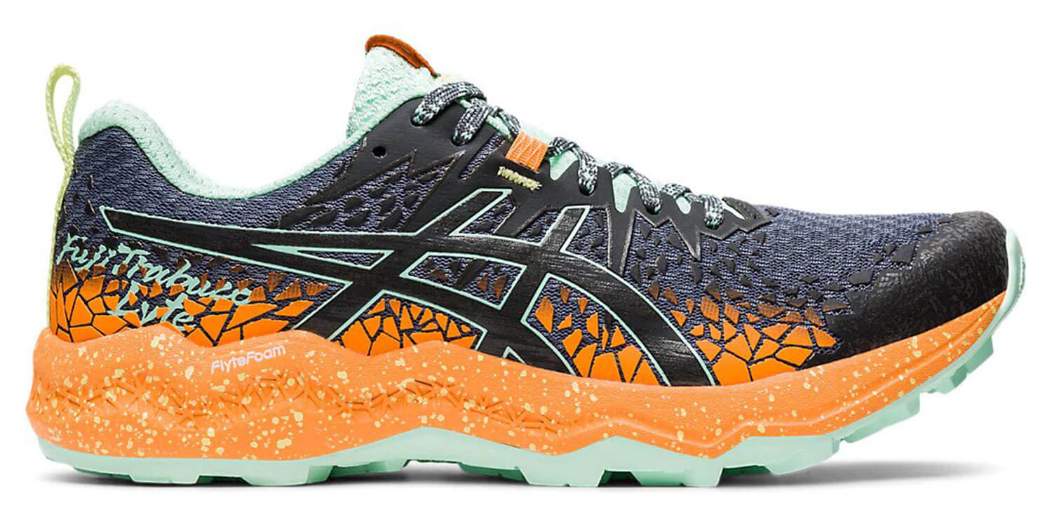 Asics Fujitrabuco Lyte кроссовки внедорожники женские черные-оранжевые