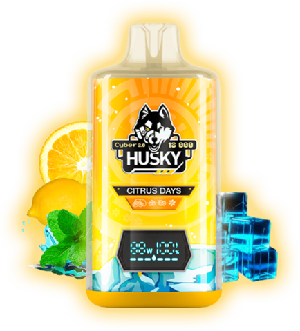 HUSKY CYBER 2.0 18000 Citrus Days - Апельсин Цитрус Мята лед