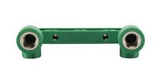Комплект водорозеток на монтажной планке RIIFO Alba PP-R латунь 25-1/2"ВР 150 мм зеленый
