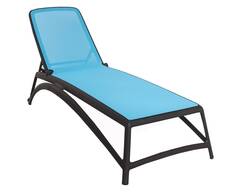 Шезлонг пластиковый Nardi Atlantico blue coffe