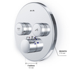 Am.Pm F50A85700 Inspire V2.0. TouchReel смеситель для 2 потребителей с термостатом. монтируемый в стену. х