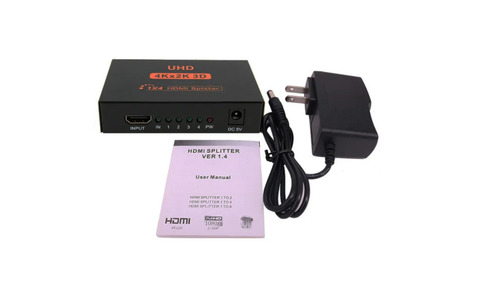 Разветвитель HDMI Splitter 4k 3D 1x4