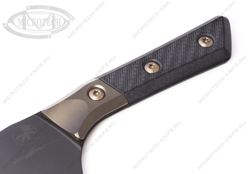 Нож Microtech Kitchen Santoku DLC Bolster Signature 3200B-1DLCCFS