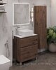Aquanet 345678 Тумба с раковиной Алвита new 70 (Flat) напольная 2 ящ. цв.дуб веллингтон табак (345678)