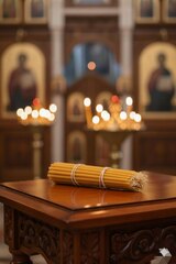 Свечи конусные маканые (100% воск) — церковные свечи из пчелиного воска Добрый Пастырь