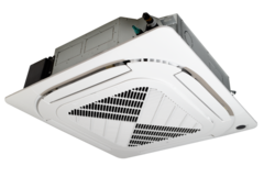 Полупромышленная сплит-система кассетного типа MDV, ERP 3D DC Inverter, MDCD-24HRFN8 / MDOUN-24HFN8 / T-MBQ4-04BD