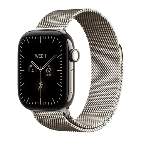 Apple Watch Series 12 42mm Natural Titanium Natural Milanese Loop