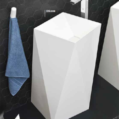 ArtCeram Sharp OSL008 01 00 BI Раковина напольная отдельностоящая, 50x50, цвет: белый фото