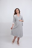 Халат для беременных 09715 серый