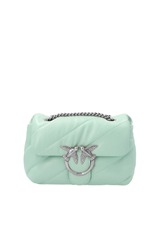 MINI LOVE BAG PUFF MAXI QUILT – mint green silver