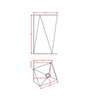 ArtCeram Sharp OSL008 01 00 BI Раковина напольная отдельностоящая, 50x50, цвет: белый