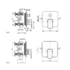 Ideal Standard Tonic II A6340AA Смеситель встраиваемый на 2 потребителя