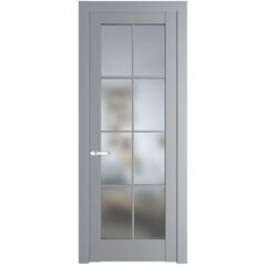 Межкомнатная дверь эмаль Profil Doors 3.1.2 (р.8) PD смоки остеклённая