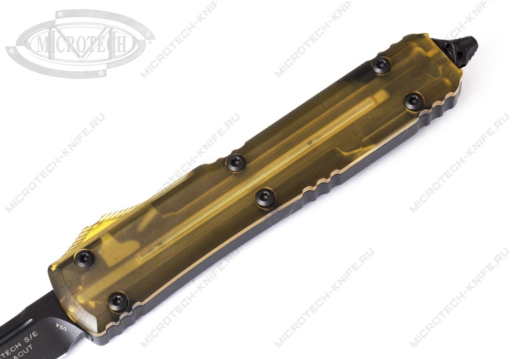 Нож Microtech Ultratech 121-1DLCTULS Ultem Top Button MagnaCut Signature