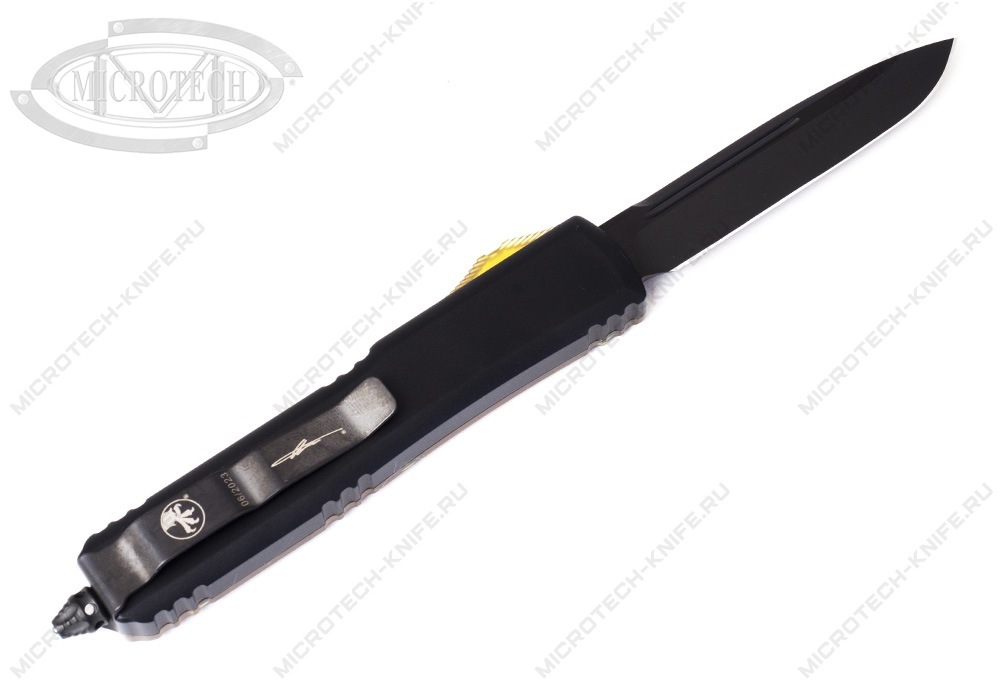 Нож Microtech Ultratech 121-1DLCTULS Ultem Top Button MagnaCut Signature