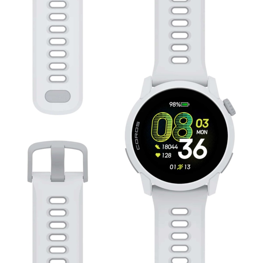 Coros Pace 4 White Silicone