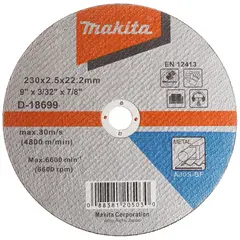 Абразивный отрезной диск A30S, 230х2,5х22,23 мм Makita D-18699
