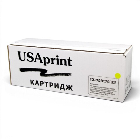 Картридж лазерный цветной USAprint 304A/305A/312A CF382A/CE412A/CC532A желтый (yellow), до 2800 стр - купить в компании MAKtorg
