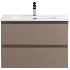 BelBagno KRAFT 39-700/390-2C-SO-СO База под раковину подвесная с фрезерованными ручками по всей длине фасада с 2 выкатн. ящ.,Бежевый Мат.,700x395x500 фото