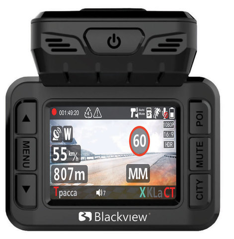 Комбо-устройство (видеорегистратор с радар-детектором и GPS) Blackview COMBO 2 GPS/GLONASS
