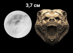 Силиконовый молд Медведь № 1456 малый